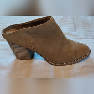 Splendid Deborah Tan Suede Mule Booties Size 7